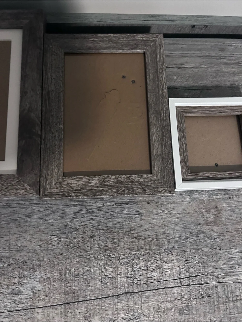 Michaels White and Brown Assorted Picture Frame Set